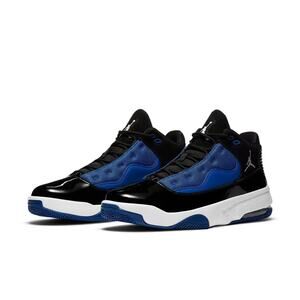 Nike Men's Jordan Max Aura 2 Basketball Sneakers 'Black Game Royal' 11.5